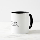 Mug La qualité est la responsabilité de tous (Devant droit)
