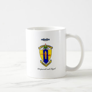 Mug La quatrième cavalerie Crest avec la devise et le