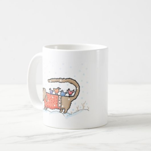 Mug "La queue des parapluies d'un Dachshund" (Devant gauche)