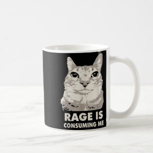 Mug La rage me consomme Mème de chat en colère Sarcasm