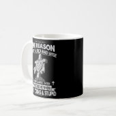 Mug La Raison Pour Laquelle Je Suis Vieux Et Sage Est  (Devant gauche)