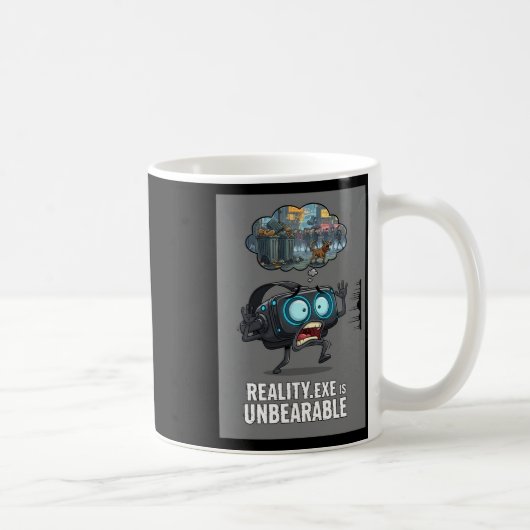 Mug La réalité exe est insupportable Funny Gamer Vr Ga (Droite)