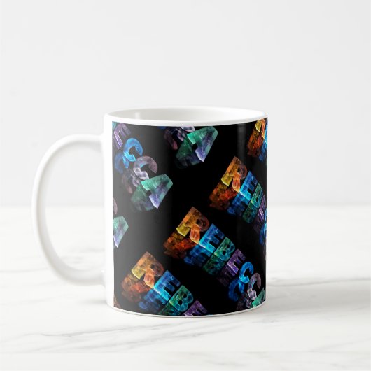 Mug La Rebecca nommée dans 3D s'allume (la (Gauche)