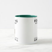 Mug La recherche de nourriture n'est pas un chasseur d (Centre)