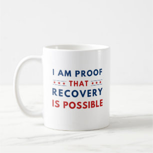 Mug La récupération rouge et bleu est possible la sens
