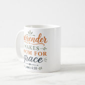 Mug La reddition fait place à la grâce Foi botanique (Devant gauche)