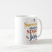 Mug La reddition fait place à la joie Vérité scriptura (Devant droit)