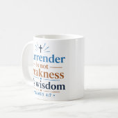 Mug La reddition n'est pas une faiblesse, c'est une sa (Devant gauche)