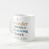 Mug La reddition ouvre ce que l'effort ferme Dévotionn (Devant gauche)