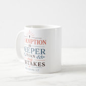 Mug La rédemption est plus profonde que mes erreurs ch (Devant gauche)