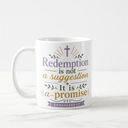 Mug La rédemption n'est pas une suggestion, c'est une (Gauche)
