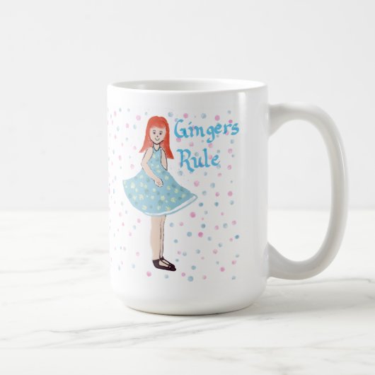 Mug "La règle de Ginger" Petite Fille Mignonne (Droite)
