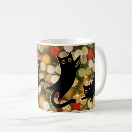 Mug La règle des chats noirs ! Amour Mini-panthère pou (Devant droit)