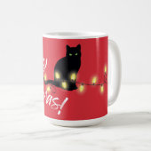 Mug La règle des chats noirs ! Merry Cat-mas (Devant droit)