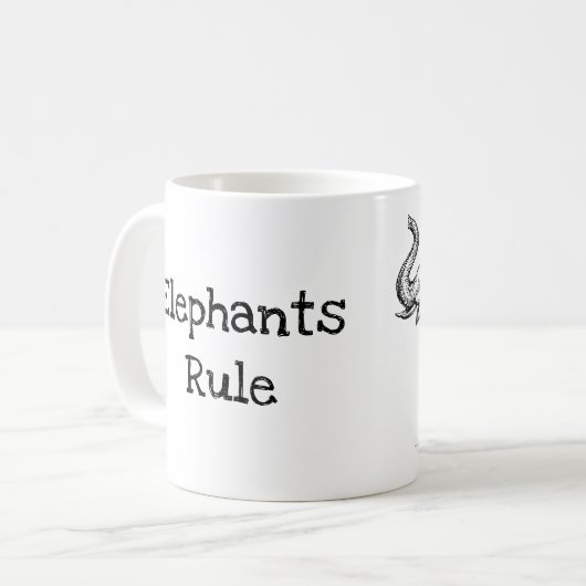 Mug La règle des éléphants (Devant gauche)