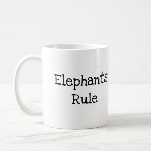 Mug La règle des éléphants (Gauche)