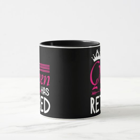 Mug La Reine A Retiré Heureux Moi Toi Nana Maman Femme (Centre)