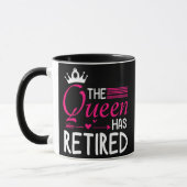 Mug La Reine A Retiré Heureux Moi Toi Nana Maman Femme (Gauche)