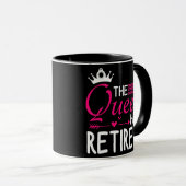 Mug La Reine A Retiré Heureux Moi Toi Nana Maman Femme (Devant droit)