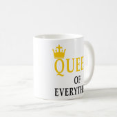 Mug La Reine de tout idée mignonne de cadeaux de (Devant droit)