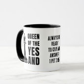 Mug LA REINE D'Échecs DE L'OUI ET L'Improvisation (Devant gauche)