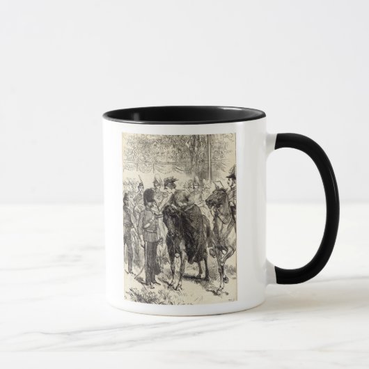 Mug La reine distribuant des croix de Victoria (Droite)