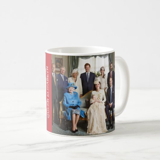 Mug La Reine Elizabeth de l'Angleterre (Devant droit)
