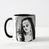 Mug La religieuse catholique traditionnelle habite ave (Gauche)