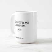 Mug La rémission n'est pas une personnaliser d'un DIEU (Devant gauche)