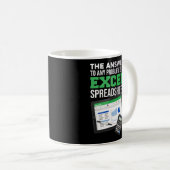Mug La Réponse À Tout Problème Est Un Tableur Excel (Devant droit)