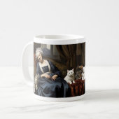 MUG " LA RÉPONSE DE LA DAME CHAT " (Devant gauche)