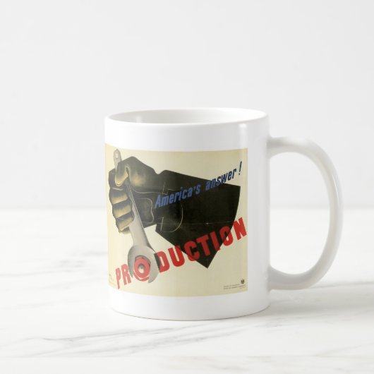Mug La réponse de l'Amérique ! Production (Droite)