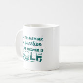 Mug La Réponse Est Le Golf (Devant gauche)