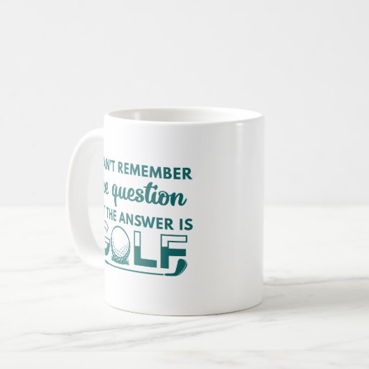 Mug La Réponse Est Le Golf (Devant gauche)