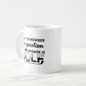 Mug La Réponse Est Le Golf (Devant gauche)
