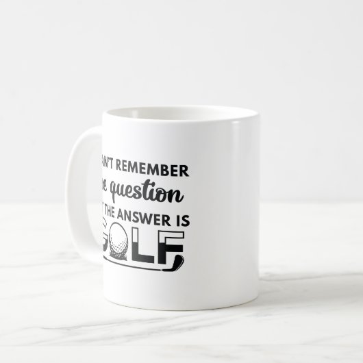 Mug La Réponse Est Le Golf (Devant gauche)