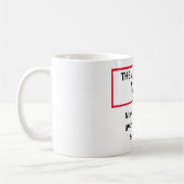 Mug La réponse est NO drôle humour fun personnalisé (Gauche)