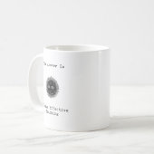 Mug La réponse est toujours un enseignement efficace d (Devant gauche)