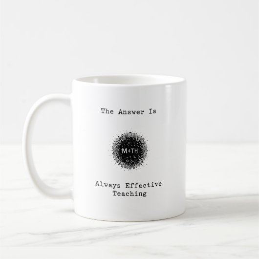 Mug La réponse est toujours un enseignement efficace d (Gauche)