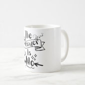 Mug La Réponse N'Est Pas Une Citation Drôle (Devant droit)