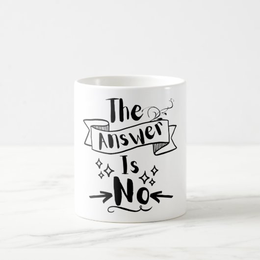 Mug La Réponse N'Est Pas Une Citation Drôle (Centre)
