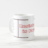 Mug La résistance est futile (Devant gauche)
