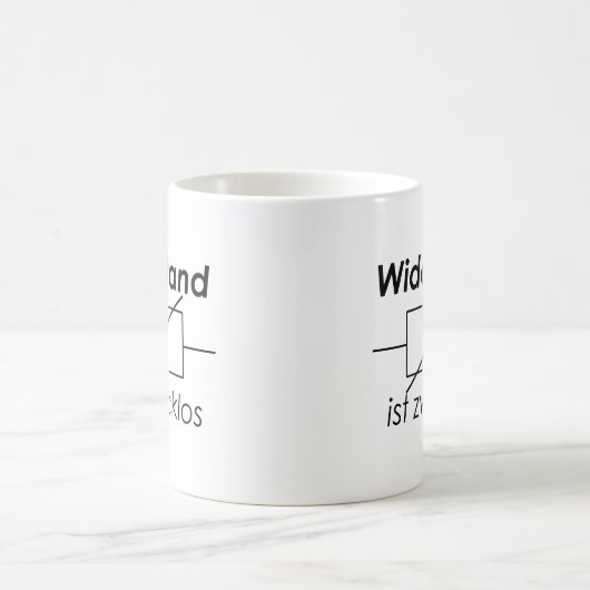 Mug "La résistance n'a pas d'utilité" (Centre)