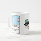 Mug La résolution du chien d'aboyer moins est de court (Devant gauche)