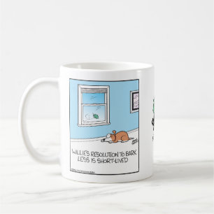Mug La résolution du chien d'aboyer moins est de court