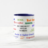 Mug La retraite jurent des mots ennuyant le classique (Centre)