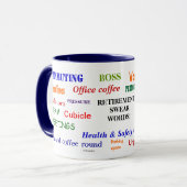 Mug La retraite jurent des mots ennuyant le classique (Devant gauche)