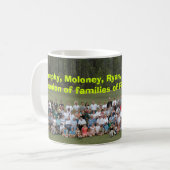 Mug La Réunion de famille de cinq Irlandais 2004, (Devant gauche)