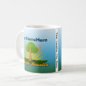 Mug La Réunion de famille faite sur commande, arbre (Devant gauche)