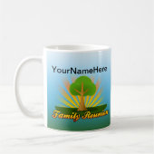 Mug La Réunion de famille faite sur commande, arbre (Gauche)